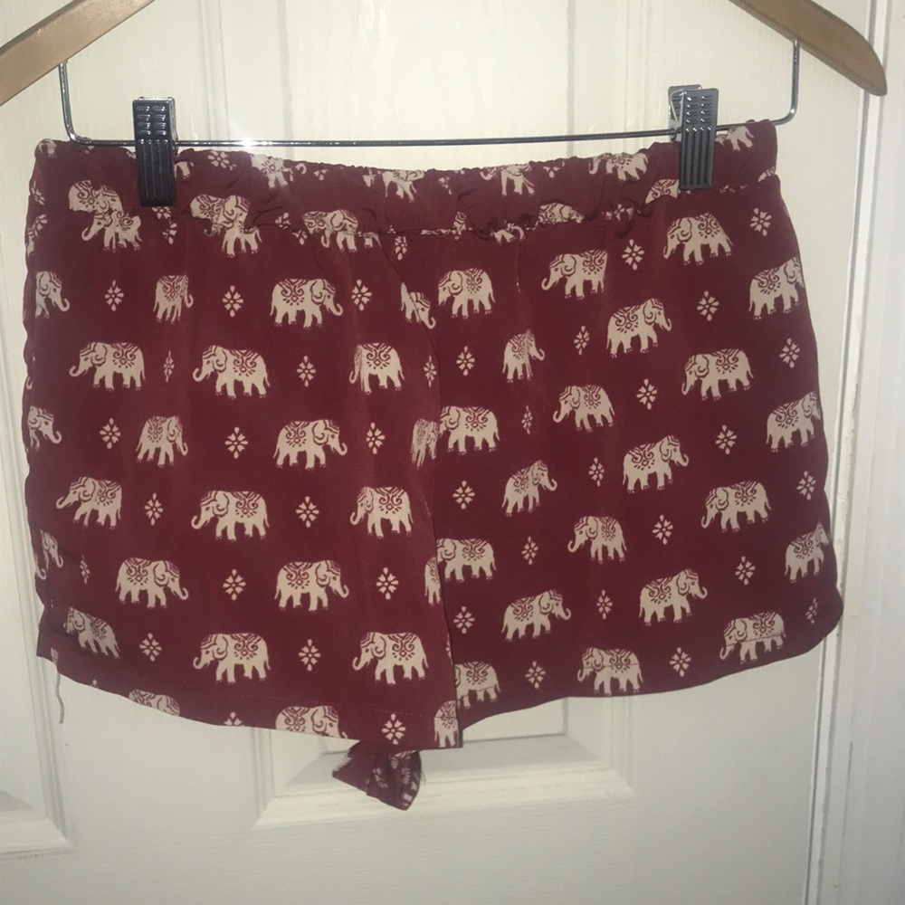 Forever 21 Red Elephant Shorts